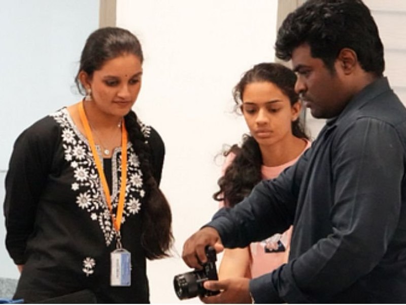 Camera practice with faculty